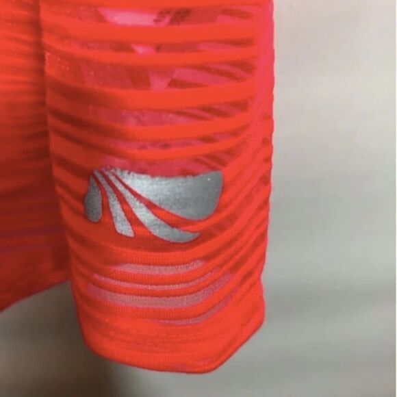 Women's Marika Coral Red Orange Athletic Tank Top - Picture 3 of 11